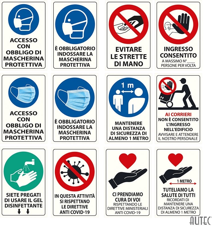 cartelli anti covid 19